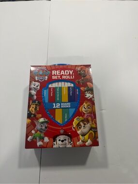 Paw Patrol Ready, Set, Roll! 12-Book Board Set - Red